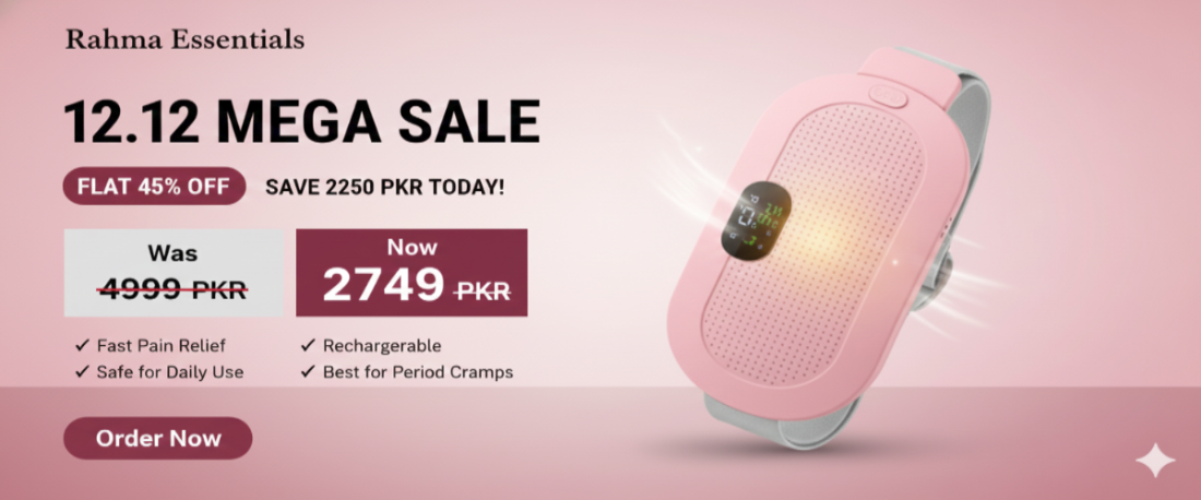 Pink electronic device with promotional text for a sale on a pink background